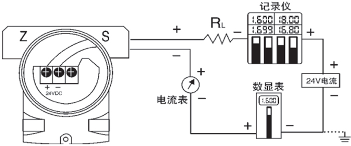 高壓型壓力變送器接線圖