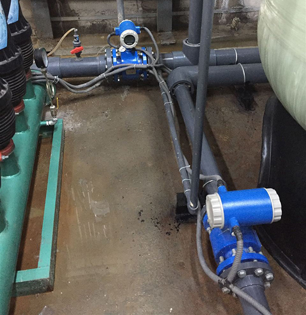 水廠流量計(jì)現(xiàn)場安裝使用圖