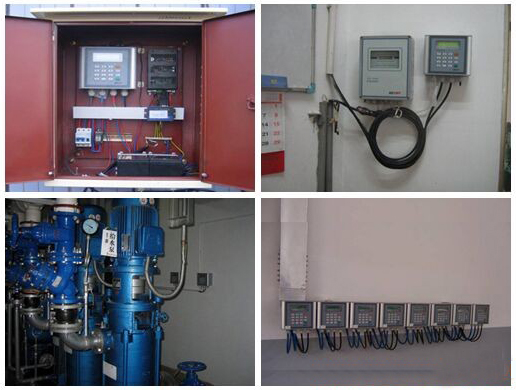 時差式超聲波流量計現(xiàn)場安裝使用圖